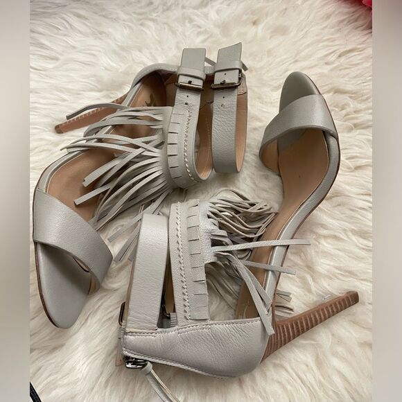 Joe’s Jeans Ironic Fringes Heels Shoes 7.5M - Picture 4 of 7
